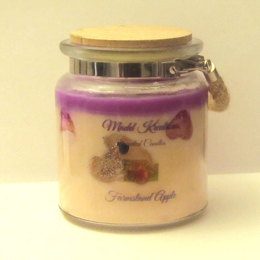 Caramelized Apple Jelly Heart Candle