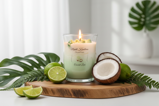 Coconut Lime Candle Scene