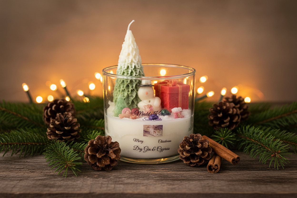 Dry Gin & Cypress Christmas Scene