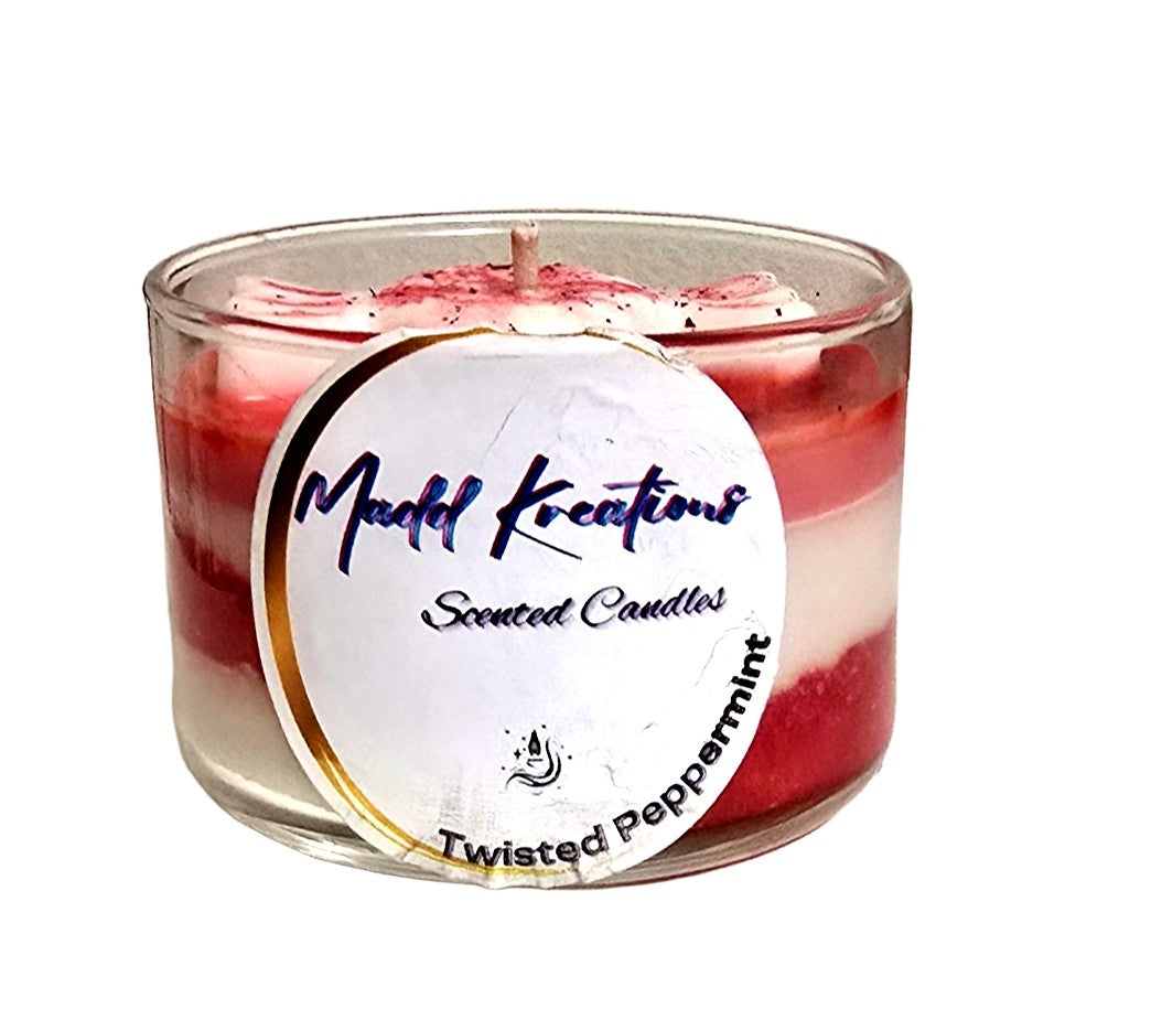 Twisted Peppermint Scented Candle – 4 oz