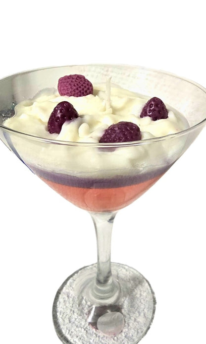 Pomegranate Martini Glass Scented Candle – 10 oz