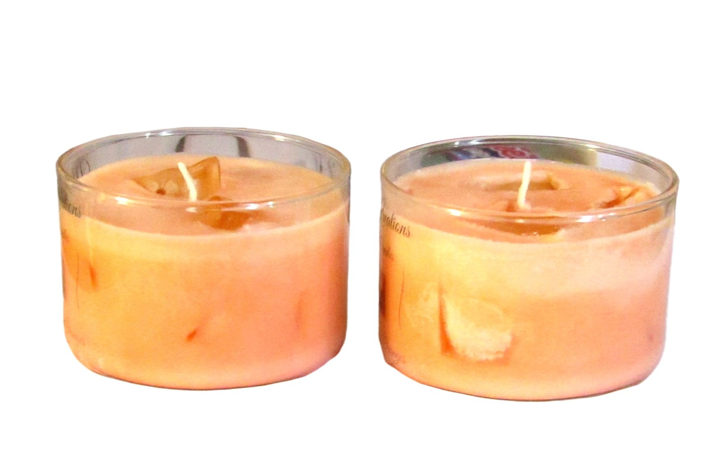 Fresh Orange Juice Candle Set - Jelly Wax Ice Cubes