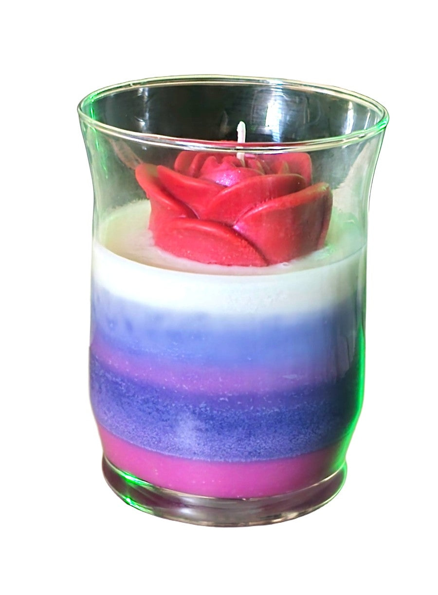 Pomegranate Decorated Candle