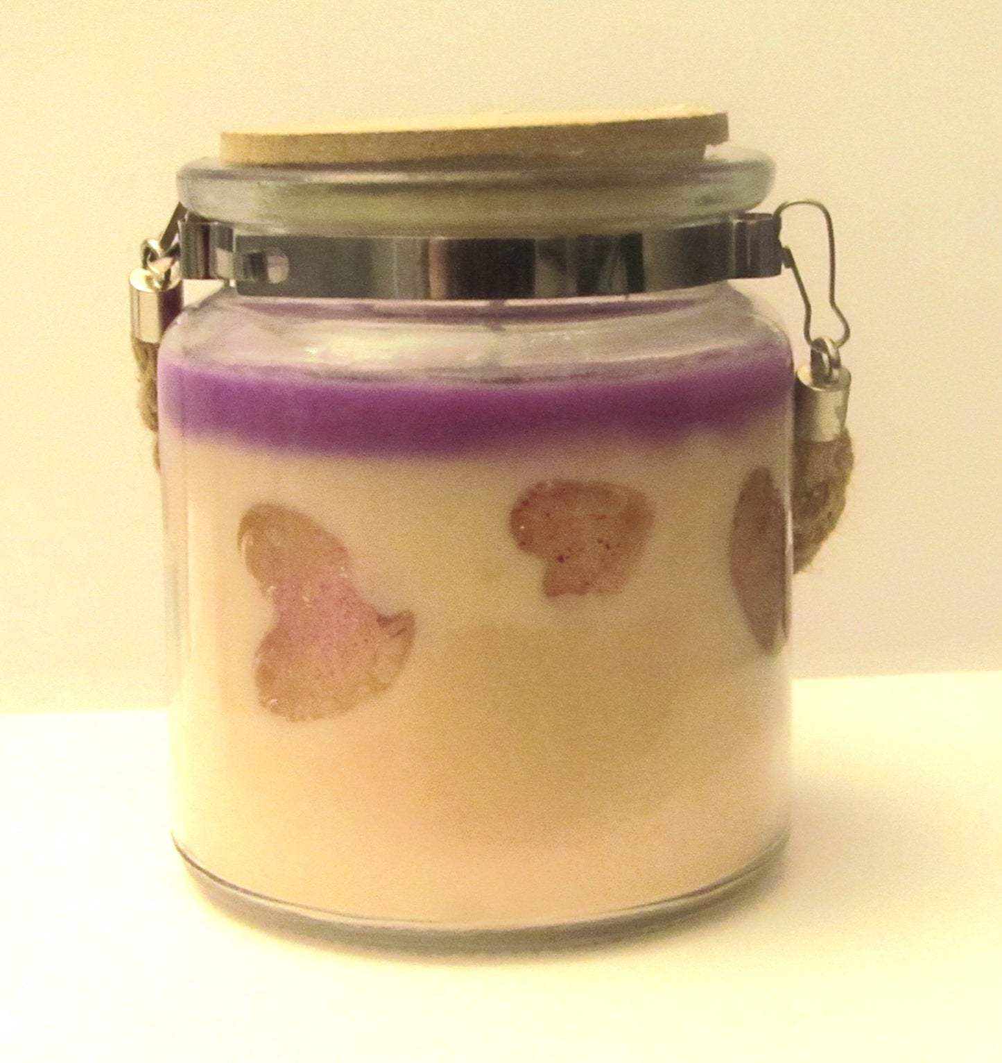 Caramelized Apple Jelly Heart Candle
