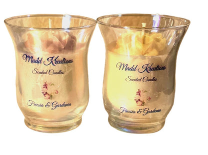 Freesia & Gardenia Scented Candle Set - 2 x 6 oz