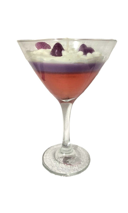 Pomegranate Martini Glass Scented Candle – 10 oz