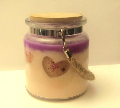 Caramelized Apple Jelly Heart Candle