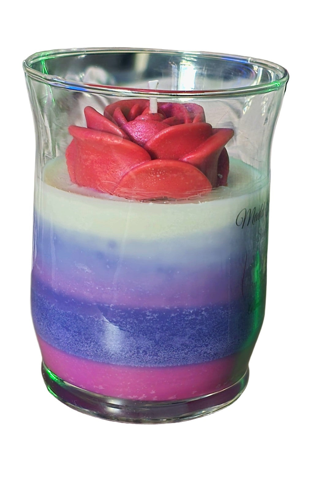 Pomegranate Decorated Candle