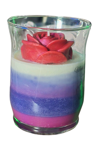 Pomegranate Decorated Candle