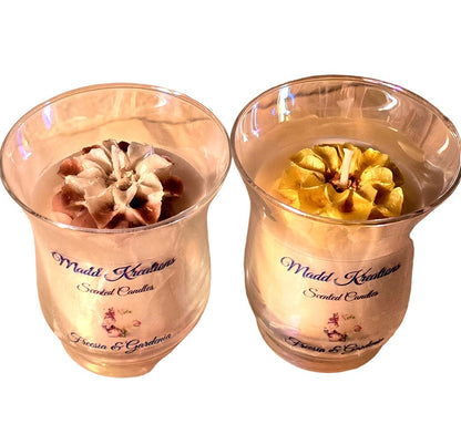Freesia & Gardenia Scented Candle Set - 2 x 6 oz