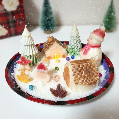 Winter Cabin Scene